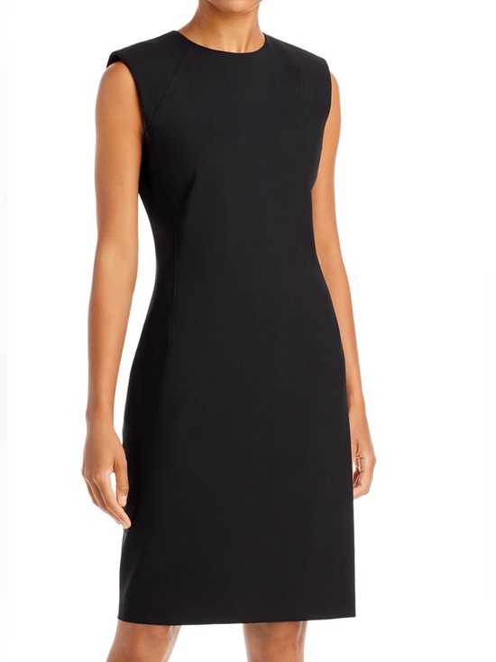 Theory Dresses & Skirts - Theory Black "Classic Power" Wool Knee-Length Fitted Dress, Size 4